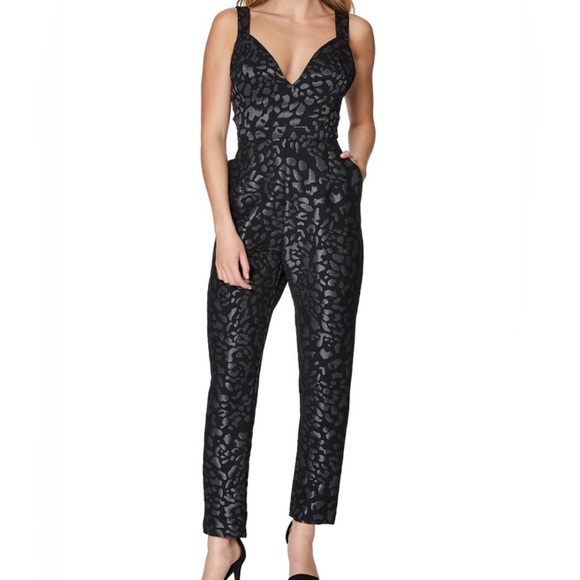 Laundry by Shelli Segal animal print jumpsuit - Picture 1 of 8